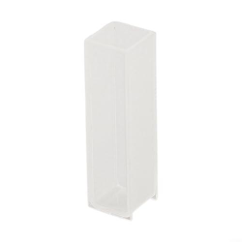 Nexbrill Cubeta de vidrio para espectrofotómetro 751/722, trayectoria óptica de 10 mm, capacidad de 3,5 ml, vidrio óptico transparente, resistente al calor para 300 °C, 2 lados transparentes, equipo