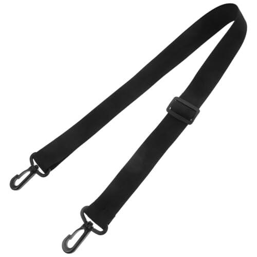 SHINEOFI Correa de Hombro Ajustable para Tubo Portador de Carteles, Repuesto Negro 25 Mm Ancho y 1.3 M Largo, Clips Resistentes para Transporte Cómodo en Actividades Artísticas