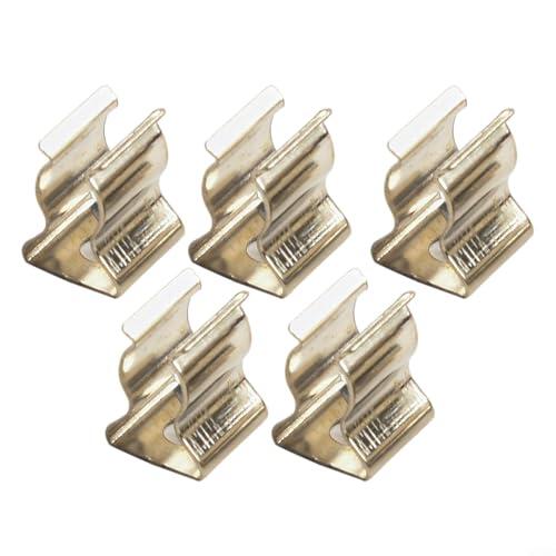 Minhe 10 clips de resorte organizadores de montaje en pared, clips de resorte de acero inoxidable, organizador de montaje en pared para escobas, cepillos, rastrillos, tuberías, almacenamiento de