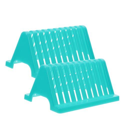 NESTINGHO Tendedero de Placas de Vidrio 2 Unidades Soporte Deslizante para Secado y Almacenamiento en Laboratorio Científico