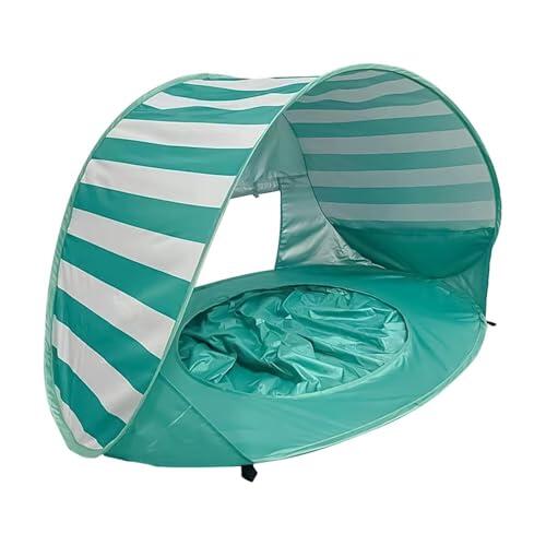 Tienda De Playa para Niños – Mini Piscina Plegable con Protección UV | Aparece Tiendas De Campaña con Toldos Desmontables para Protegerse del Sol | para Vacaciones Camping Picnic Salidas Jardín Patio