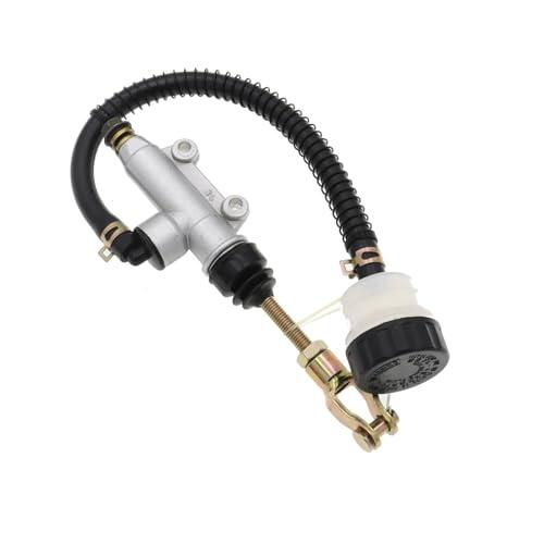 Sistema hidráulico freno Cilindro maestro de aceite hidráulico freno trasero universal para motocicleta Dirt Pit Bike ATV Disco y pompa de freno‌(40mm Sliver)