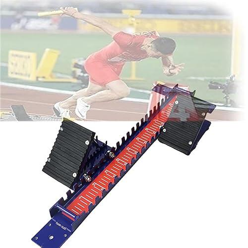 Bloques de arranque de pista y campo, bloque de arranque multifunción para atletismo, totalmente de aluminio, antideslizante, clip ajustable, para entrenamiento escolar