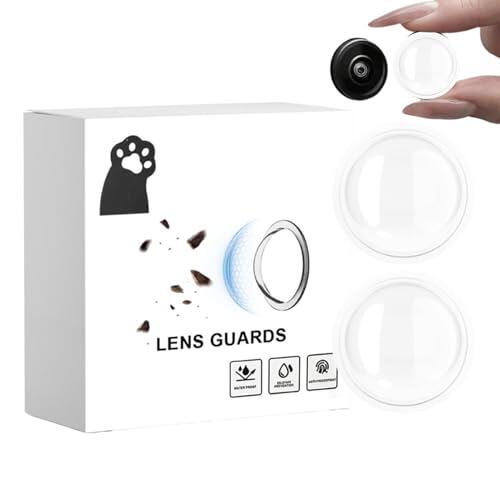 Camera Lens Protector, 2-Piece Anti-Scratch Shield, Lens Cover, Protective Auto-Accessory, High-Clarity Glass with Weather-Resistance, Essential Safety Gear for Road Trips