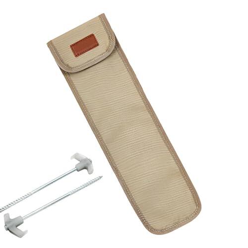 Uoqpty Almacenaje Guardaestacas Tienda Campaña,Portaclavos Impermeable Tela Oxford 900D Resistente | Saco Almacenaje Estacas Tienda,para Senderismo Mochilero Aire Libre Escalada Picnic Viajes