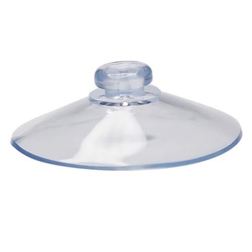 FACAIIO Ventosas de PVC transparente de 55 mm, ganchos fuertes para cocina, baño, azulejos de vidrio, extraíbles, 4 piezas