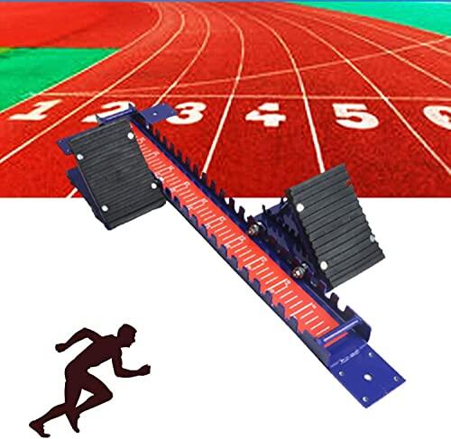 Bloque de arranque de competición de 70 cm, resorte de ángulo ajustable, con pedales estándar y agarre fuerte, para entrenamiento de alta intensidad, bloque de arranque