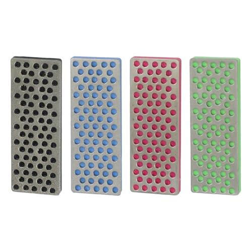 Helilyco Kit de afinación de esquí y snowboard, juego de 4 limas con piedras de grano 240/para 360/500/1000, desbarbado, pulido y mantenimiento de cera