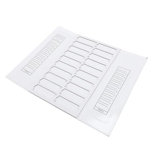 TIKATARER Bandeja para Portaobjetos de Microscopio, Bandeja para Portaobjetos de 20 Ranuras, de Fácil Acceso para, Páginas de Soporte para de Microscopio, Juego de Bandejas Apilables para de