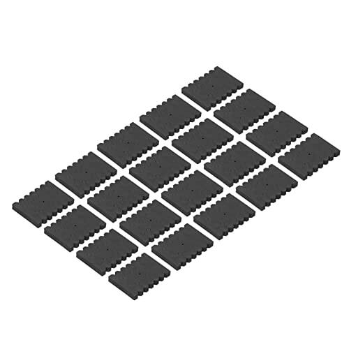 Tbest 20 Piezas Estante de Tiro con Eva Negro Rectangular 12 Flechas Separador Soporte de Almacenamiento Accesorios Ligero Portátil para Práctica de Tiro