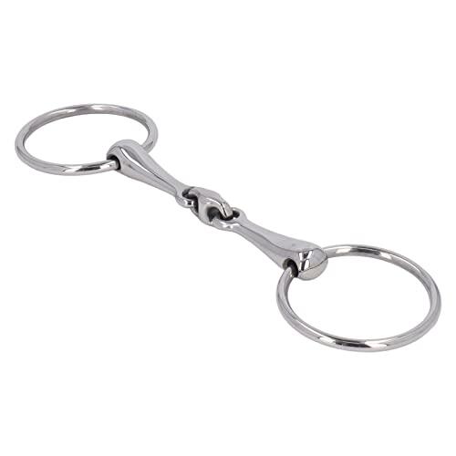 Broca de Filete de Caballo de Acero Inoxidable Broca de Boca con Junta Tórica Articulada Flexible para Carreras de Caballos, Entrenamiento y Uso Ecuestre Diseño Duradero, Antioxidante y Cómodo