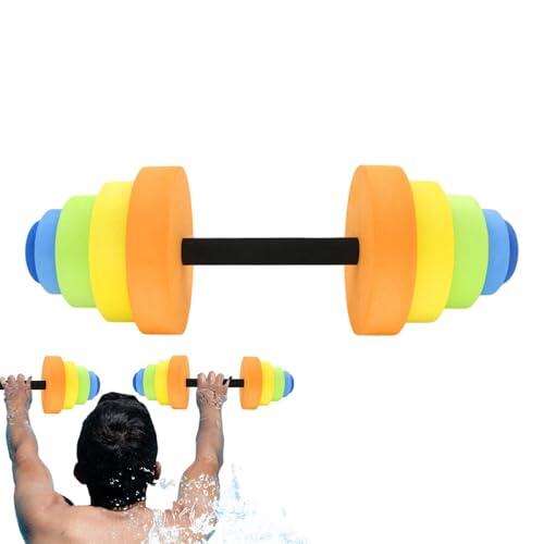 Mancuernas Ajustables De Agua, Kit Pesas Con 4 Espuma EVA Alta Densidad, Mancuernas Piscina Equipo De Ejercicios Acuáticos Para Adultos Y Niños, Herramienta De Fitness Para Aeróbicos Y Deportes
