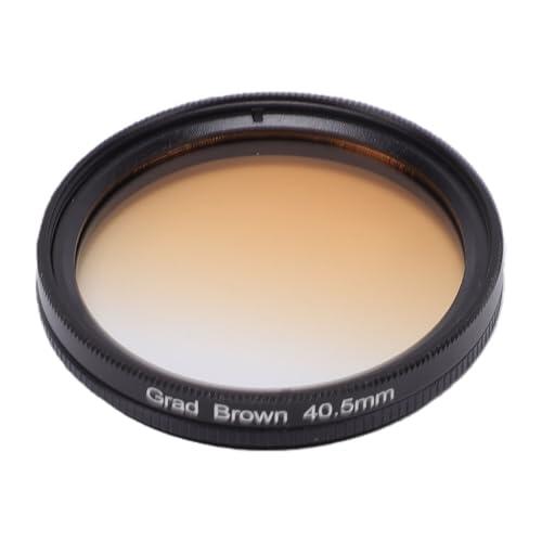 KIMISS Filtro de Color Graduado Lente de Resina Recubierta HD de 40,5 Mm Compatible con Cámara DSLR sin Espejo Tornillo en Accesorios de Fotografía con Efecto de Color Gradual (té)