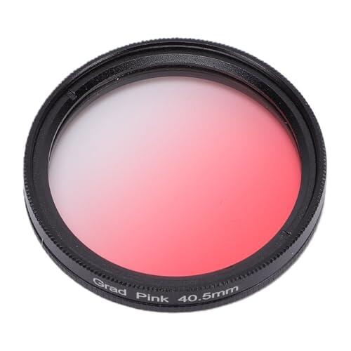 KIMISS Filtro de Color Graduado Lente de Resina Recubierta HD de 40,5 Mm Compatible con Cámara DSLR sin Espejo Tornillo en Accesorios de Fotografía con Efecto de Color Gradual (Rosada)