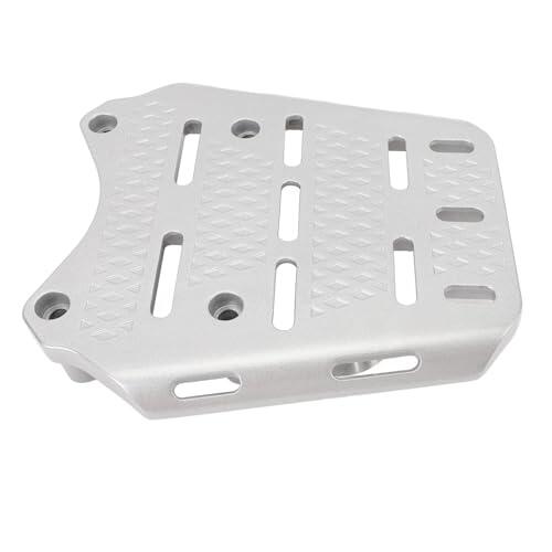Haofy Portaequipajes para Motocicletas, Estante de Almacenamiento Trasero para 125 150 160 2014-2024, Instalación sin Taladro, Aleación de Aluminio, Acabado Negro Mate (Silver)