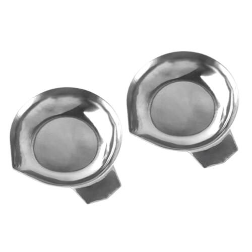 Contenedor de pesaje portátil de acero inoxidable para un peso preciso de joyas e ingredientes de cocina, placa de pesaje de joyas