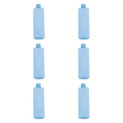 Amagogo 6 Bolsas Hielo Reutilizables, Bolsas congelación a Prueba Fugas, Bloques Hielo portátiles para Bebidas al Libre, almuerzos, 4cmx4cmx13cm