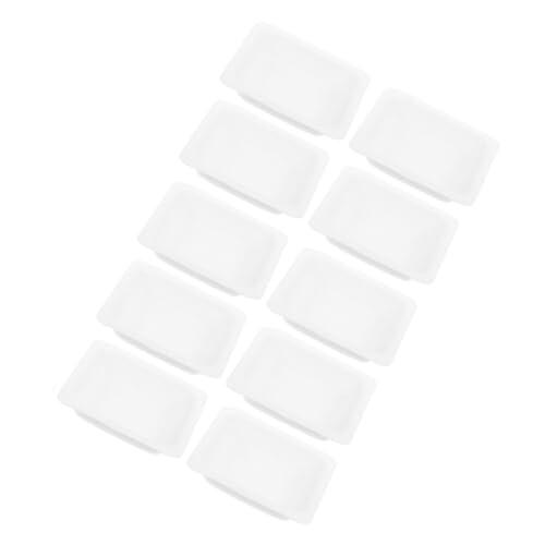 BETOOKY Bandejas de Pesaje de Laboratorio 10 Unidades 100 Ml de Plástico Apilables para Almacenamiento y Pesaje de Muestras Líquidas y Sólidas