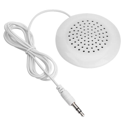 GLOGLOW Altavoz de Almohada, Altavoces de Entrada de Línea Portátiles Altavoz de 60 Mm para Música para Dormir, Ligero 20 G, Sonido Medio Alto y Graves Claros, para Reproductor de CD MP3 MP4