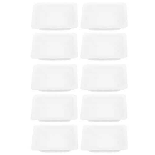 FESTFENDS Bandejas de Pesaje Apilables de Plástico para Laboratorio 10 Unidades 100 Ml para Pesar Líquidos y Muestras Superficie Lisa
