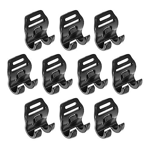 AsrMyjcx 10 Piezas Ganchos Colgantes Clips de Plástico para Carpa Sujetadores de Luz Multifunción Fáciles de Usar Cocina Jardín Trastero, 10x10x15x9mm