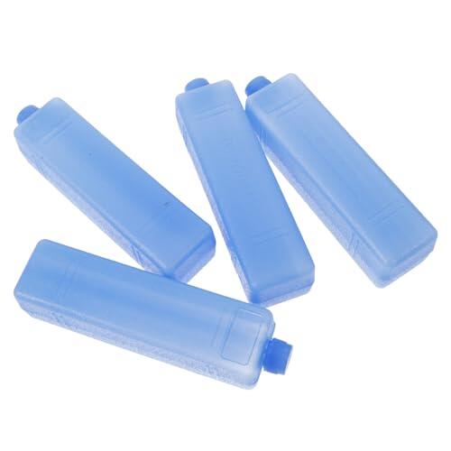 EXCEART Paquetes de Hielo Reutilizables para Enfriamiento de Neveras Portátiles, 4piezas de PE Azul, Fácil de Almacenar, Ideales para Bolsas y Neveras