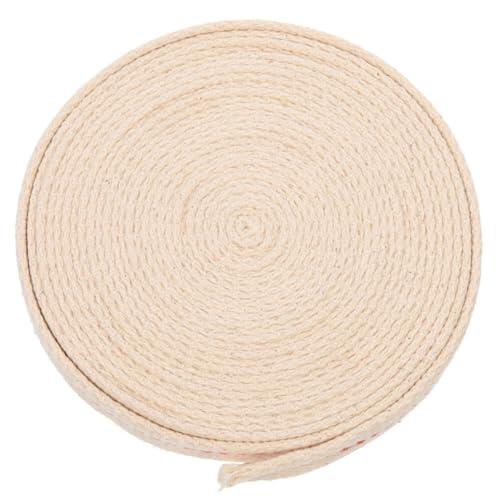 Toddmomy Mecha de 1 M para Lámpara de Aceite y Linterna Plana de Algodón Repuesto Beige Esencial para Emergencias y de Luz