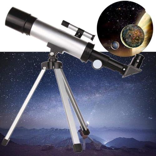 LYGXWJFC Binoculares De Alta Potencia, Telescopio Astronómico Refractor De Tubo De 360 ​​​​X 50 Mm Alcance Monocular Impermeable Portátil con Trípode para Interiores/Exteriores