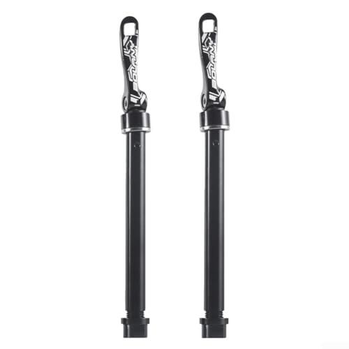 Varilla de eje pasante de aleación de aluminio negro para horquilla delantera de bicicleta Rockshox Maxle compatible de 15 mm x 100 mm y 110 mm de liberación rápida (15 x 110)
