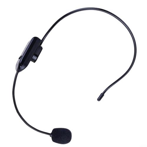 HEIBTENY Micrófono inalámbrico UHF, con pantalla digital, rango de 15 a 20 m y batería de 12 horas, para enseñar guía turística al aire libre para rendimiento en escenario y, para coche de autocar