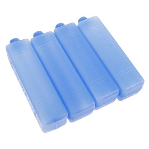OFFSCH Paquetes de Hielo Reutilizables Bloques de Hielo PE Azul 4piezas Que Mantienen Alimentos y Verduras Frías y Conservadas para Enfriadores y Bolsas