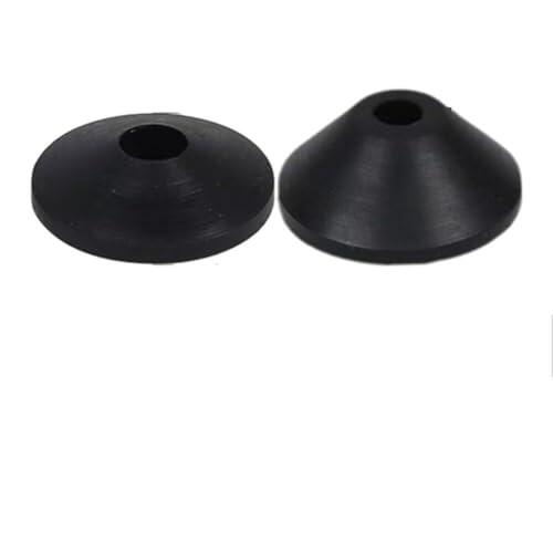 Kivivaka M6 M8 - Anillos de sellado cónicos SBR para agua, para junta de tornillo de tanque, color negro