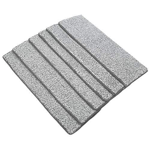 Jelquix Almohadilla de Fregona Lavable a Máquina, Paño de Fregona Grueso de 6 Uds para una Limpieza Eficiente del Suelo del Hogar, 33x12cm