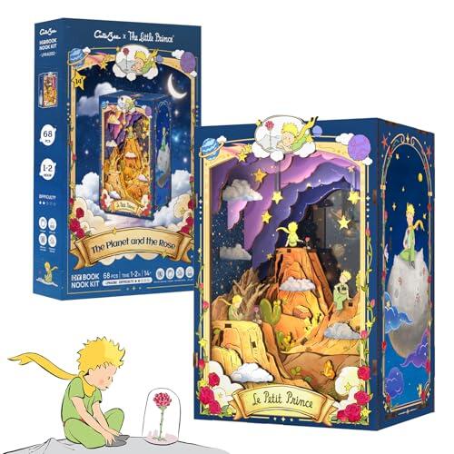 CUTEBEE Kit Book Nook El Principito – Maquetas para Construir Adultos