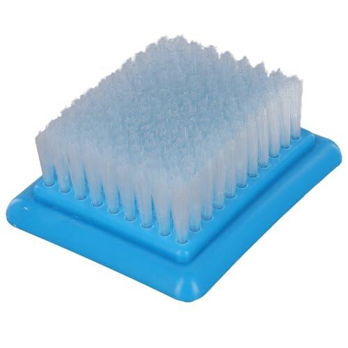 Helilyco Cepillo de limpieza de fieltro de lana, para base de cerdas suaves, bordado y herramientas de costura, suave para quitar la suciedad, sombreros, alfombras y ropa, mano de plástico