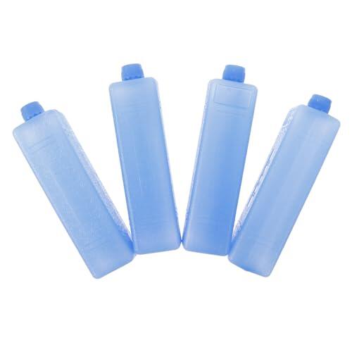 Toddmomy Paquetes de Hielo para Nevera Portátil Reutilizables 4 Piezas, Placas de Hielo para Enfriamiento Rápido y Conservación en Camping y Actividades al Aire Libre