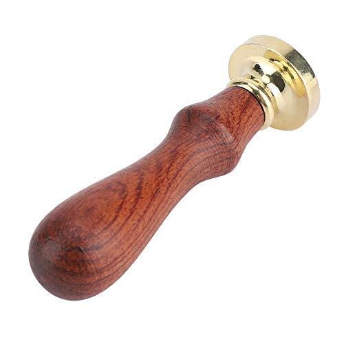 Aramox Sello de Cera Vintage, de Madera, Sello de Sellado con Cabeza de Latón, 3,5 X 1 Pulgada, Diseño Extraíble, Patrón Clásico de Estrella de Mar para Sobres, Invitaciones de Boda, Fabricación de