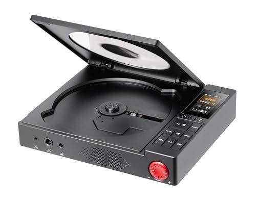 Fanmusic XDUOO CDM-10 - Reproductor de CD de tubo portátil Dual CS43198 DACs 384K DSD256 MQA USB Decode