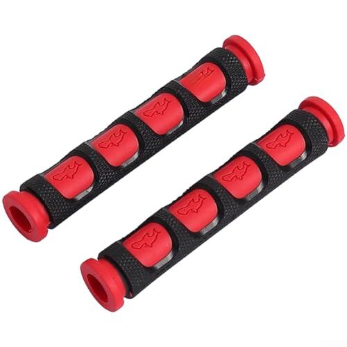 Cubierta antideslizante para manillar de freno de scooter eléctrico, multicolor, para deportes al aire libre, equitación, seguridad, rojo (rojo)