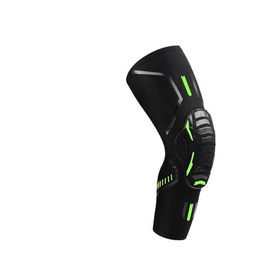 LIUHLFSR Rodillera deportiva de compresión, rodilleras a prueba golpes for correr, rodillera Unisex, 1 ud Para Correr Entrenar(1 Piece Black Green,M)
