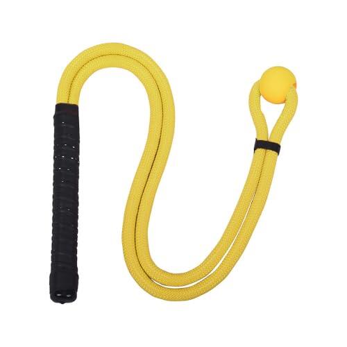 QUXVUIS Equipo de práctica dedicado con Entrenador de Swing de Cuerda de Golf y Ayuda de Entrenamiento de Golf de ladrillo Azul diseñado para el Swing de, Amarillo
