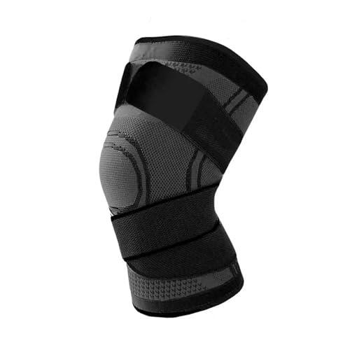 LIUHLFSR 1 par de rodilleras compresión, for soporte, seguridad deportiva, voleibol, gimnasio, Protector deportivo Para Correr Entrenar(GRAY,M)