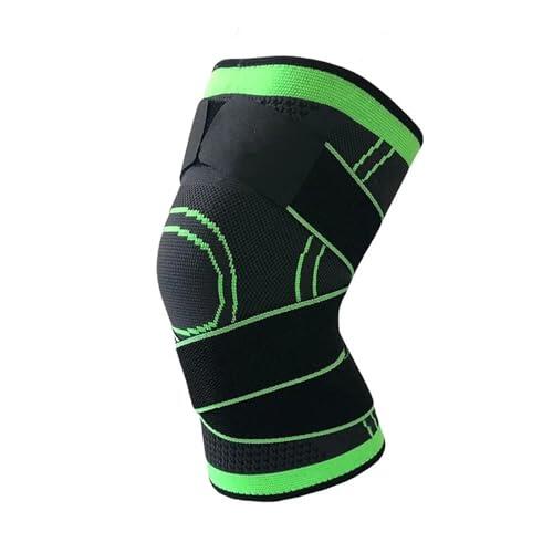 LIUHLFSR 1 par de rodilleras compresión, for soporte, seguridad deportiva, voleibol, gimnasio, Protector deportivo Para Correr Entrenar(Green,M)