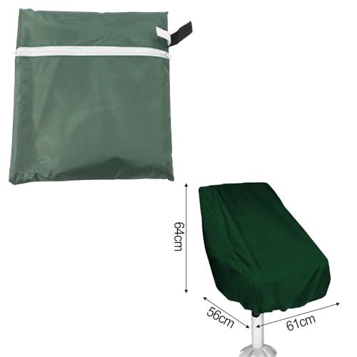 NbgrvB Cubierta para barco Oxford 210D resistente al viento para asientos de lancha rápida marina, clima para protección, 56 x 61 x 64 cm, gris