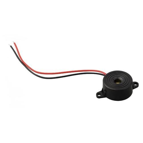 Risveglio Zumbador piezoeléctrico electrónico CC 3-24 V con cables, 85 dB con circuito de accionamiento integrado, para aplicaciones industriales compactas de carcasa ABS