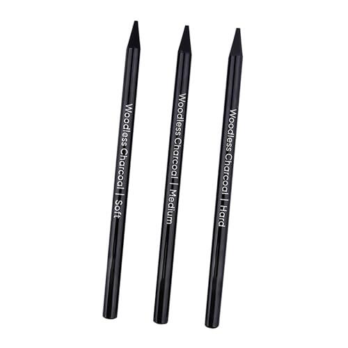 POXZSFX Lápices de carbón premium de 4 mm, juego de dibujo, bocetos, adecuados para cualquier artista. Estos lápices cuentan con un acabado brillante