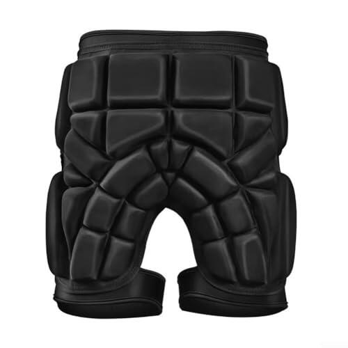 Pantalones cortos acolchados para deportes de acción al aire libre con espuma EVA para cadera y glúteos, absorción de impactos para esquí y embarque (M)