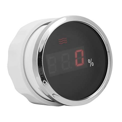 Akozon Medidor de Pantalla Digital Inteligente de 52 Mm con Retroiluminación LED Roja, Antivaho e IP67 para Automóviles, Barcos, Grupos de Motores, Maquinaria de Construcción