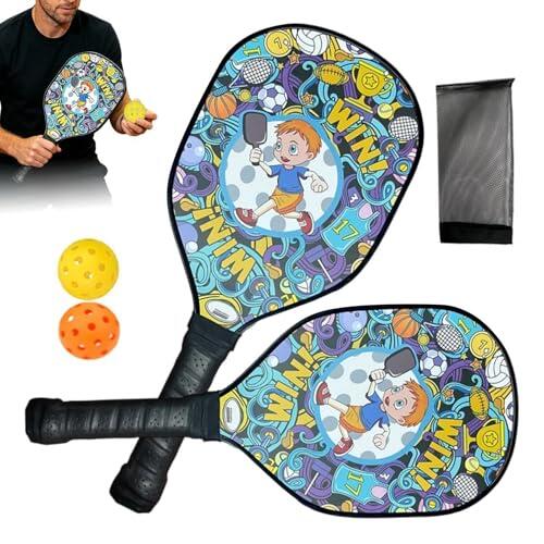Opdestn Set De Raquetas Y Pelotas para Playa | Ligero Y Portátil con De Almacenamiento Y Mango Antideslizante - Raquetas Playeras para Adultos,para Entrenamiento Básico Práctica Diaria Competición