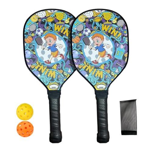 Juego De Palas | Mango Antideslizante Portátil Ligero con Almacenamiento,Palas Madera,para Usar en césped, Playa, Patio, reuniones Familiares, niños y Adultos